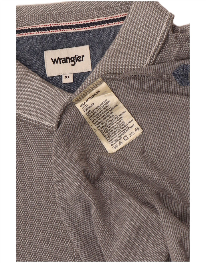 Camisa polo masculina WRANGLER XL algodão cinza