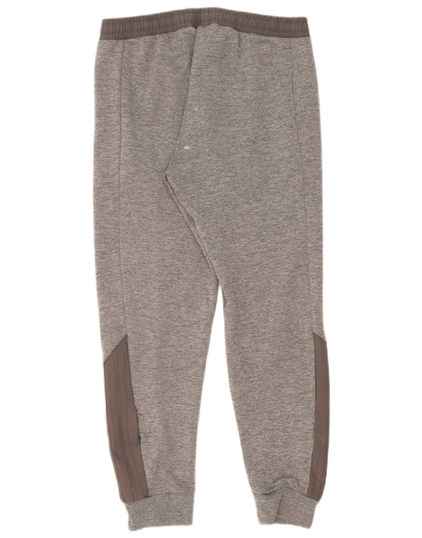 Calça de treino masculina Adidas Joggers cinza médio colorblock poliéster