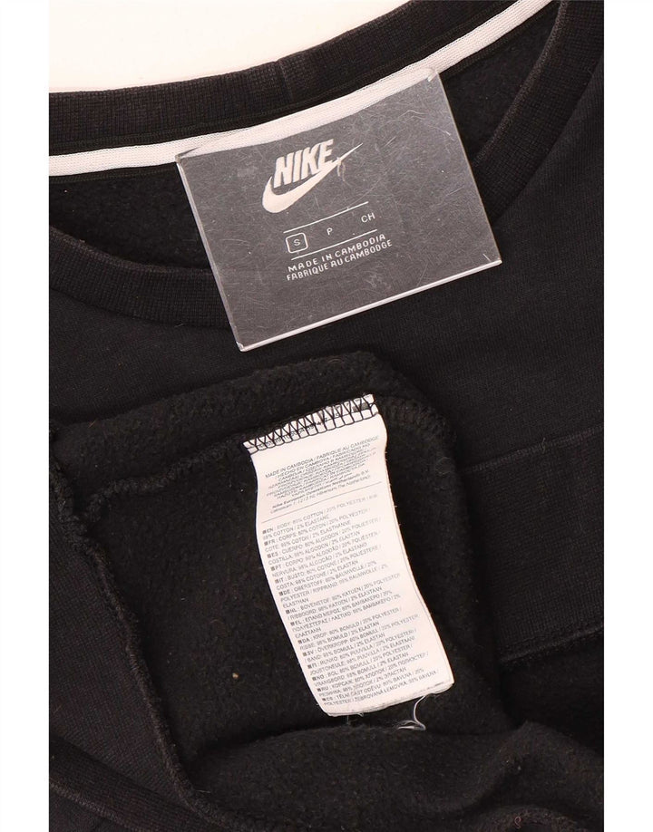 Moletom gráfico masculino Nike Jumper pequeno preto colorblock algodão