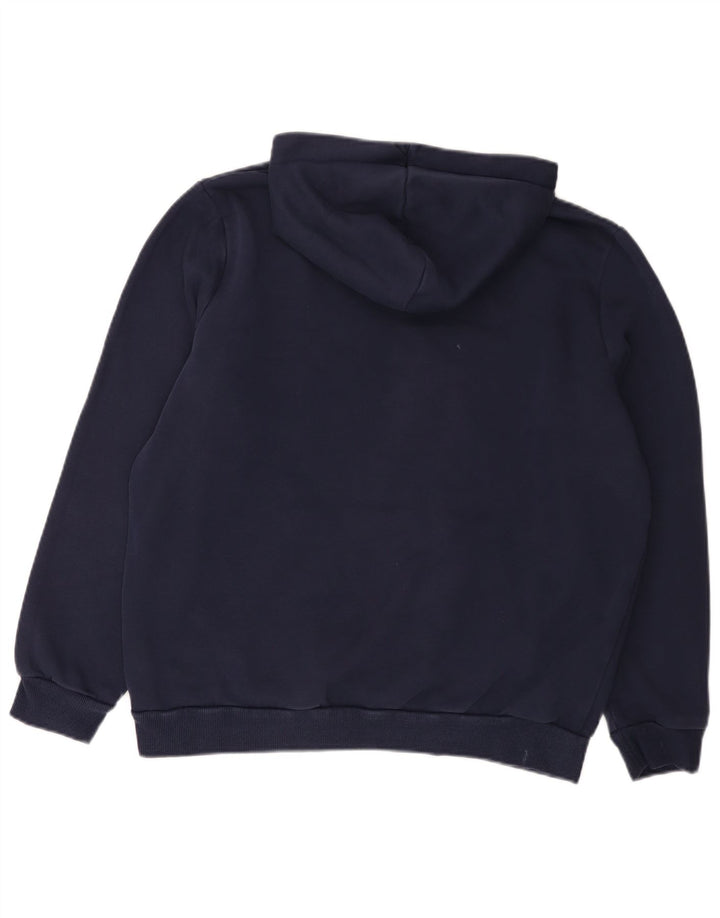 Puma moletom com capuz masculino grande algodão azul marinho