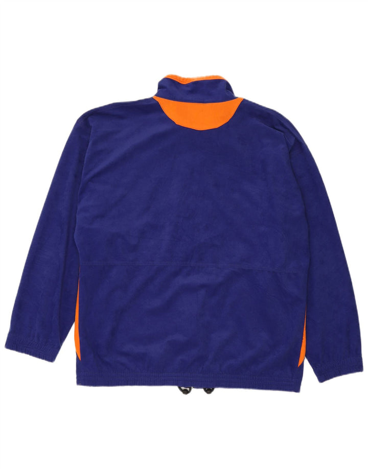 Jaqueta de lã masculina MC Kee UK 42 XL azul marinho poliéster colorblock