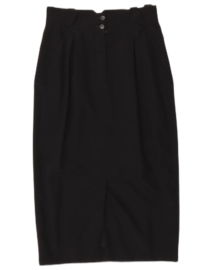 Saia midi feminina LAUREL EU 38 médio W28 lã preta