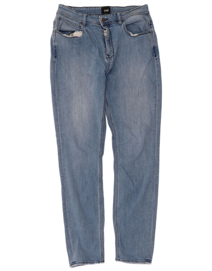 Lee Womens Slim Jeans W34 L30 Azul Algodão