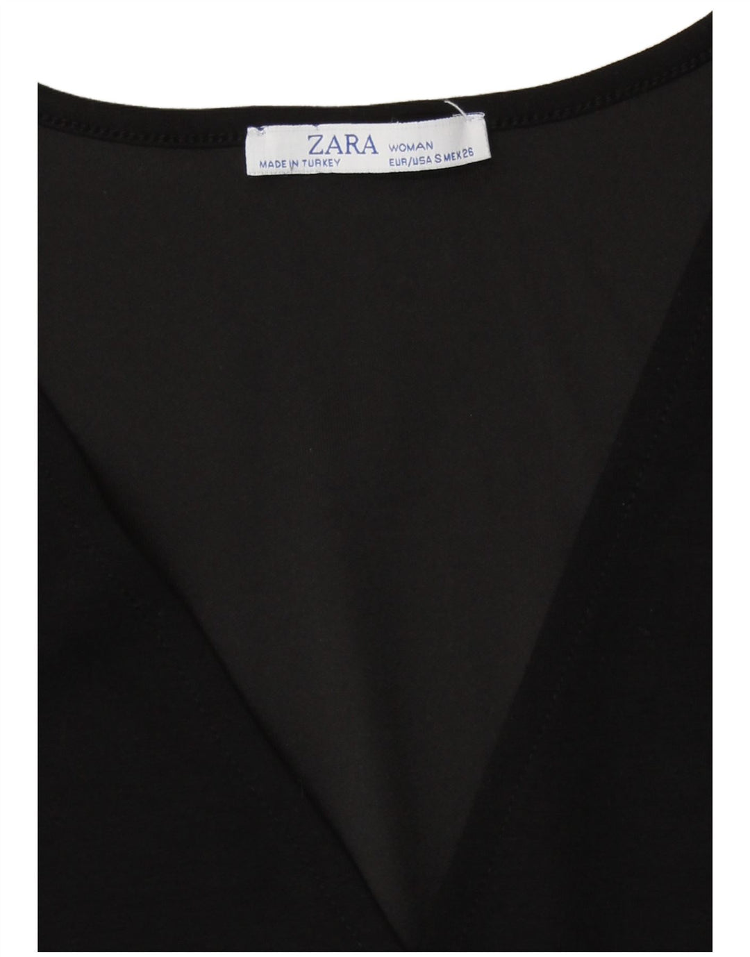 Vestido básico regular feminino Zara Reino Unido 10 pequeno preto