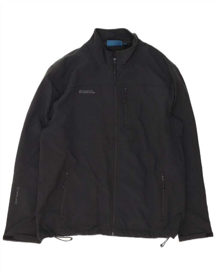 Jaqueta corta-vento masculina MOUNTAIN WAREHOUSE UK 44 2XL poliéster preto