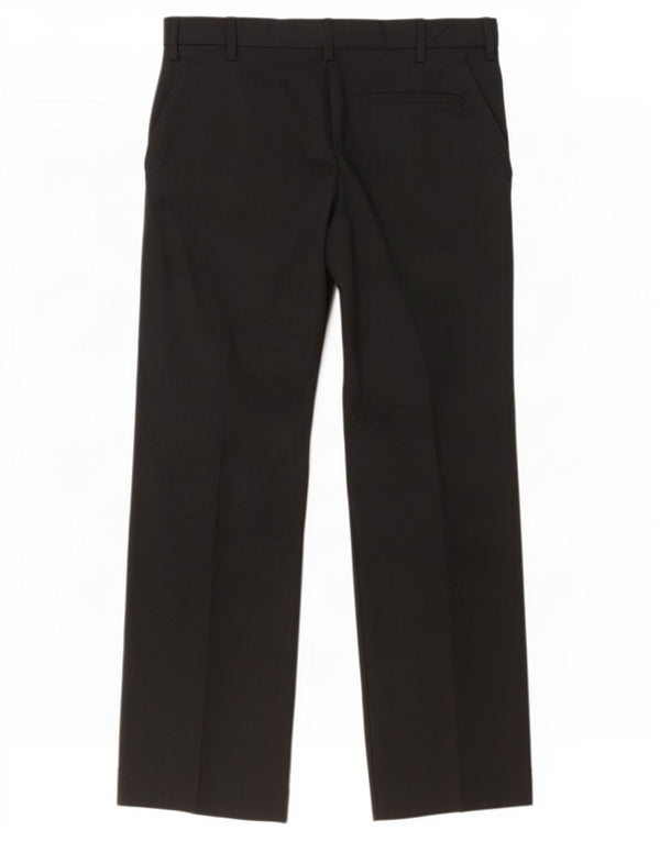 Farah Mens Classic Straight Suit Calça W32 L29 Poliéster Preto