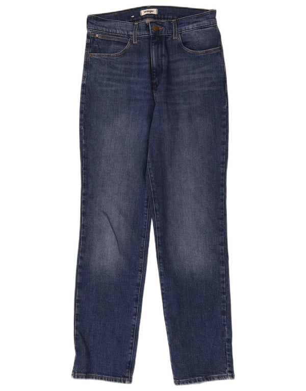 Wrangler Mens Straight Jeans W29 L30 Azul Algodão