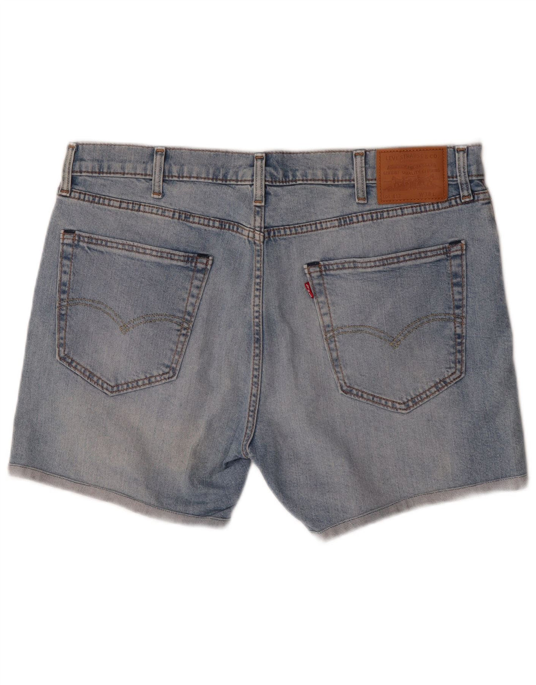 Shorts jeans masculino 412 da Levi's W38 XL azul algodão