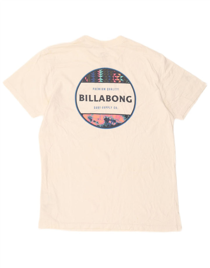Camiseta gráfica masculina Billabong Top médio algodão branco