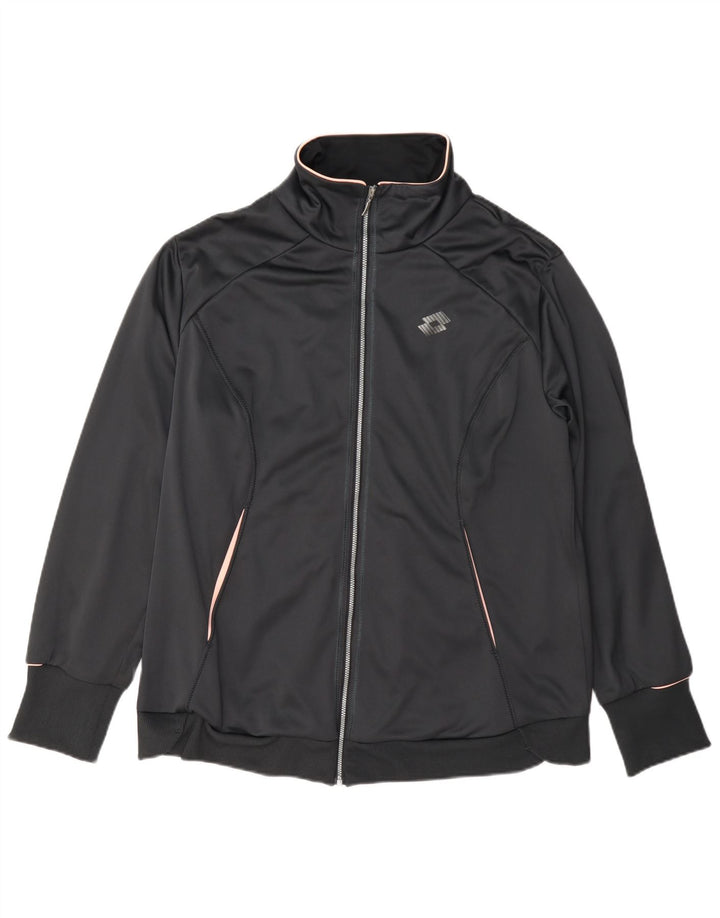 Jaqueta feminina de treino Lotto UK 20 2XL poliéster cinza