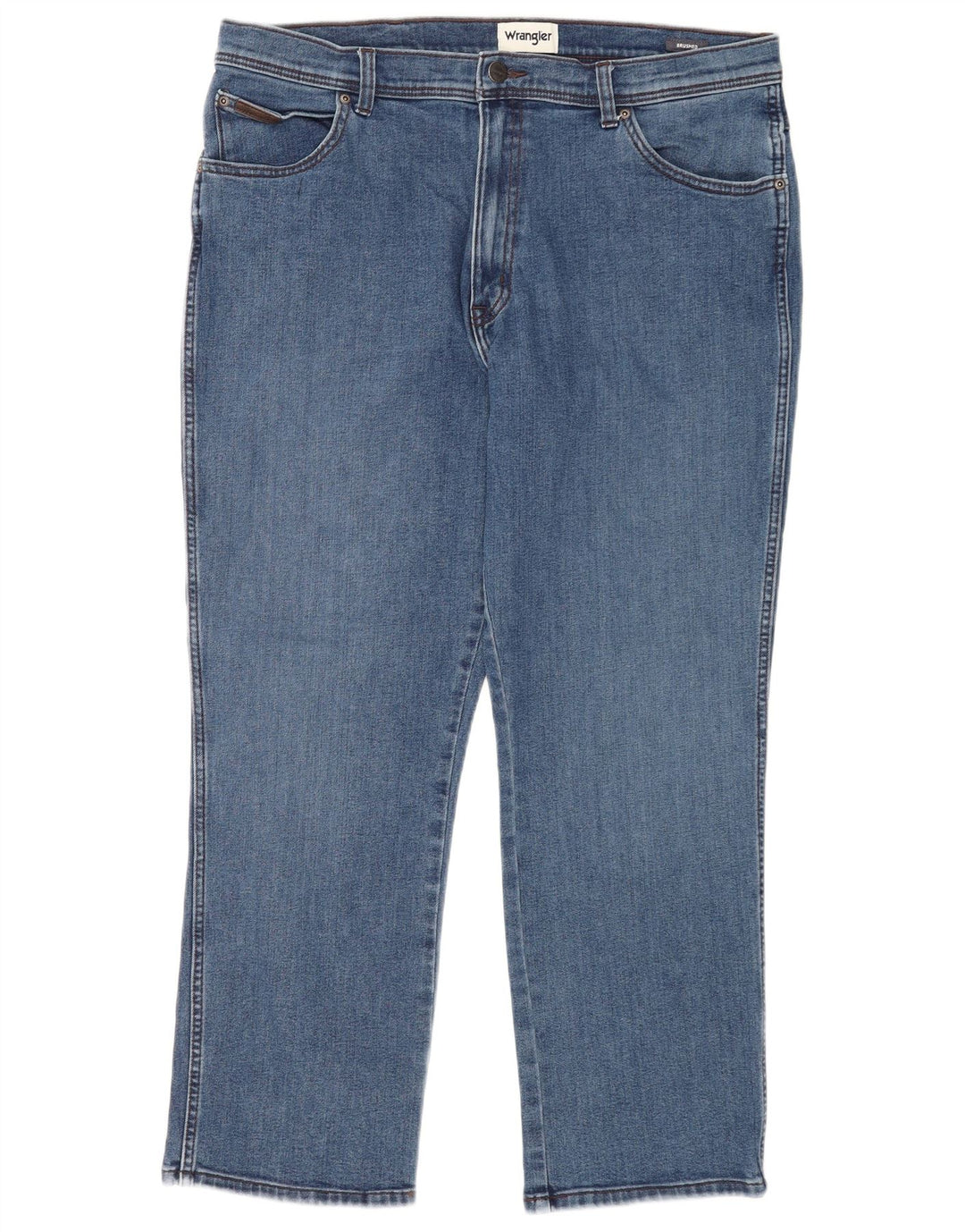Wrangler Masculino Texas Straight Jeans W38 L30 Azul Algodão