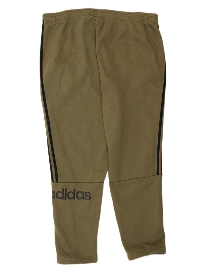 Adidas Mens Graphic Calças de treino 2XL algodão cáqui
