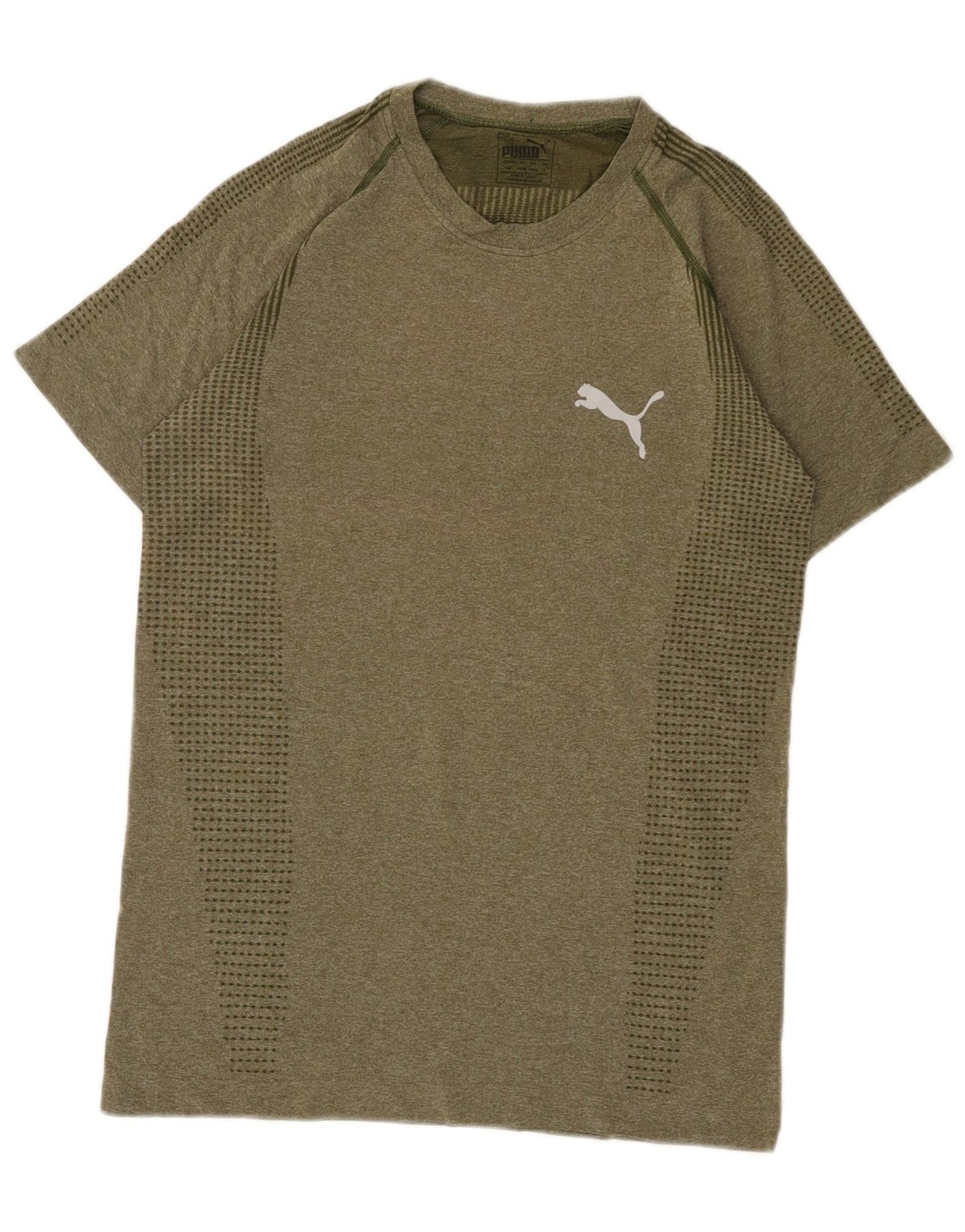 Camiseta masculina Puma pequena cáqui