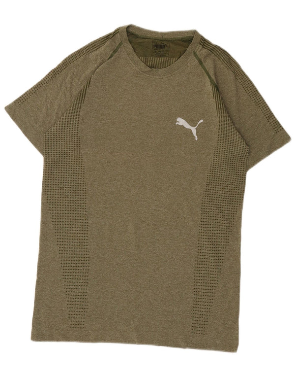 Camiseta masculina Puma pequena cáqui