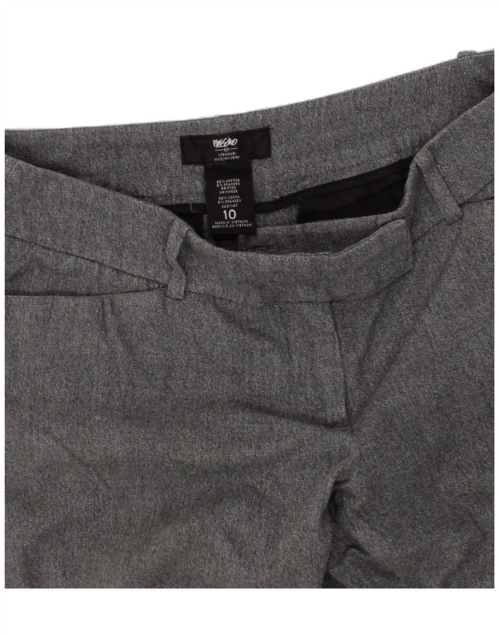 MOSSIMO Womens Straight Casual Trousers US 10 Large W34 L25 Grey Cotton Vintage Mossimo and Second-Hand Mossimo from Messina Hembry 