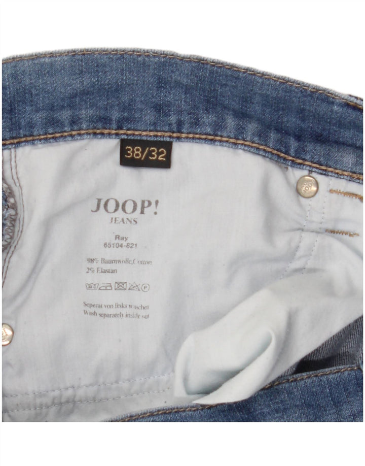 Calça jeans reta masculina Joop W38 L32 algodão azul