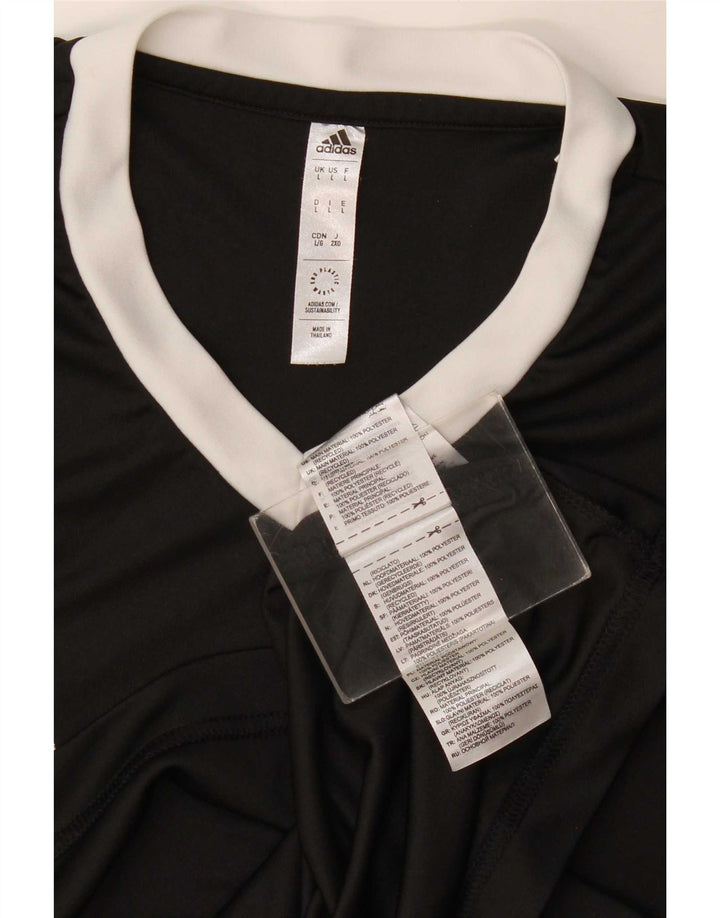 Adidas Mens Aeroready Camiseta Top Grande Poliéster Preto