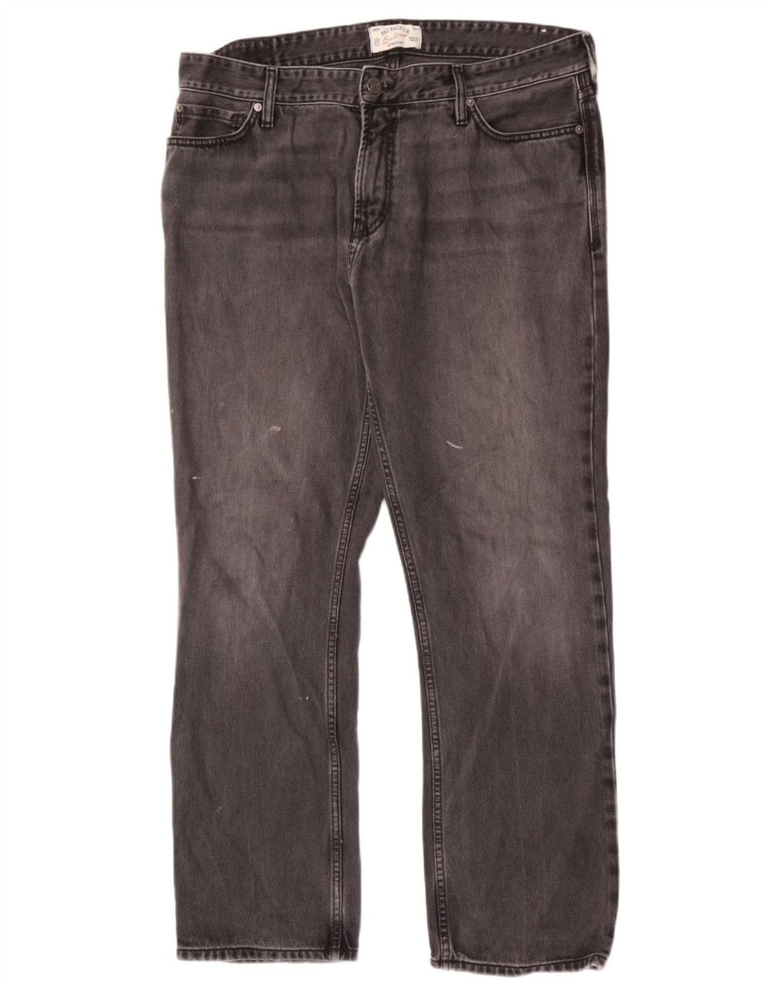 Calça jeans reta masculina Fat Face W36 L31 algodão preto