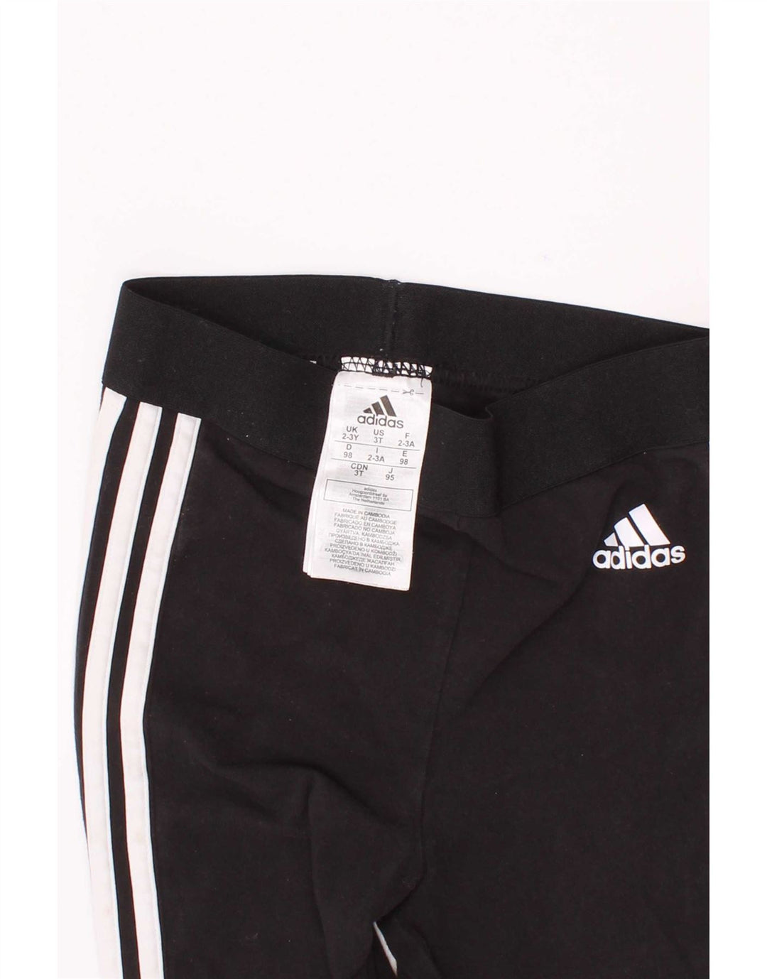 Leggings Adidas Menina 2-3 Anos Algodão Preto