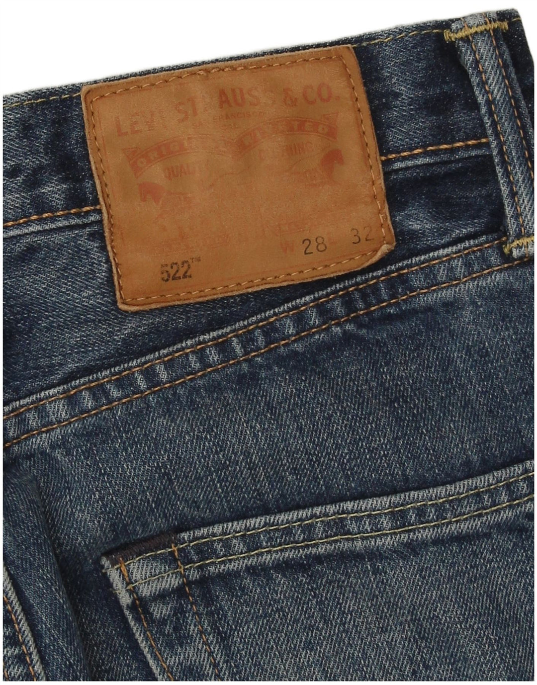 Calça Jeans Levis 522 Slim Masculina W28 L32 Azul