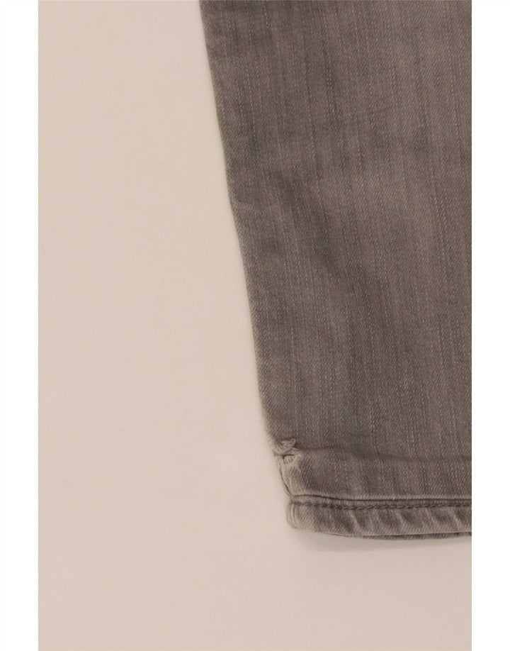Dsquared2 Calça jeans feminina desgastada IT 46 grande W32 L30 algodão cinza