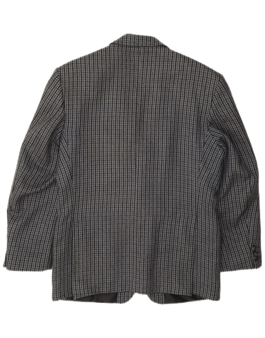 Jaqueta blazer masculina Kilmaine com 2 botões Reino Unido 38 lã houndstooth cinza médio