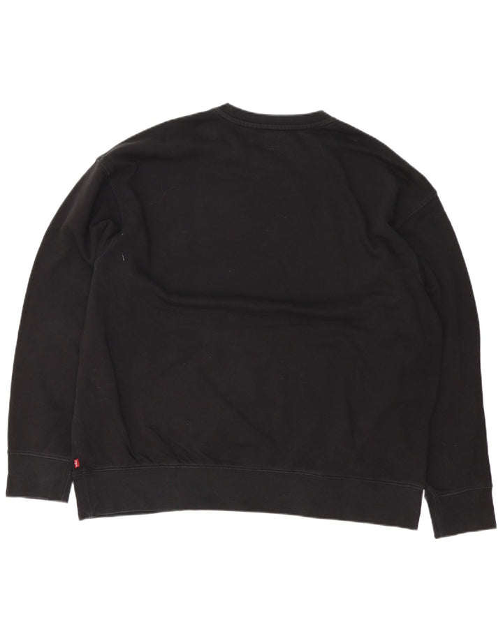 Levi's Mens Relaxed Graphic Moletom Jumper XL Preto Algodão