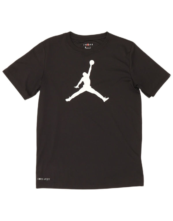 Camiseta Jordan Boys Dri Fit Graphic Top 13-14 Anos XL Preto Poliéster