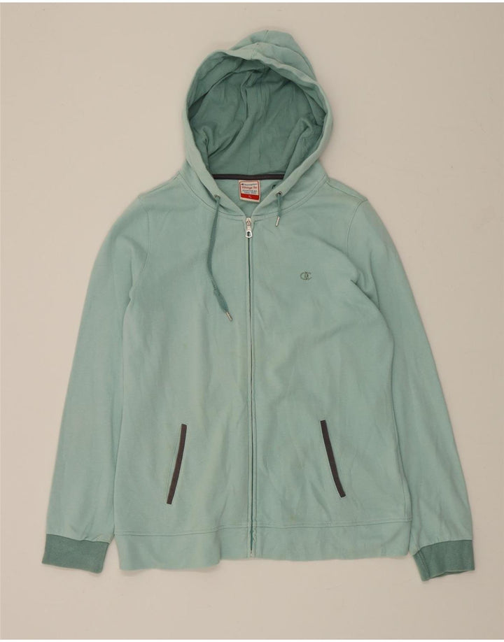 CHAMPION Womens Zip Hoodie Sweater UK 18 XL Green Vintage Champion and Second-Hand Champion from Messina Hembry 