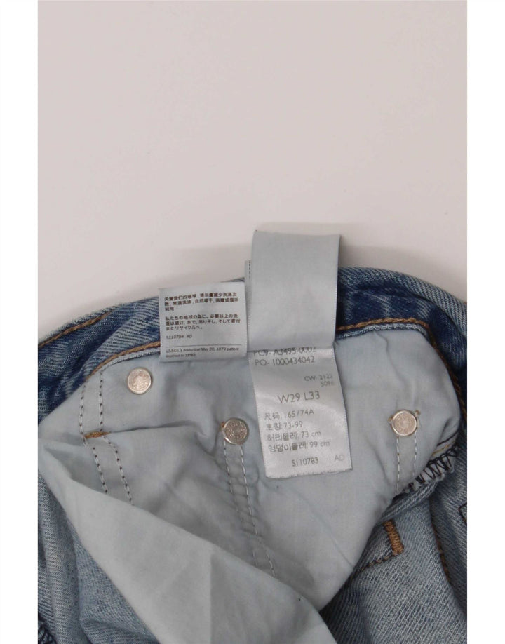 Jeans femininos Levi's com corte bootcut W29 L33 azul algodão