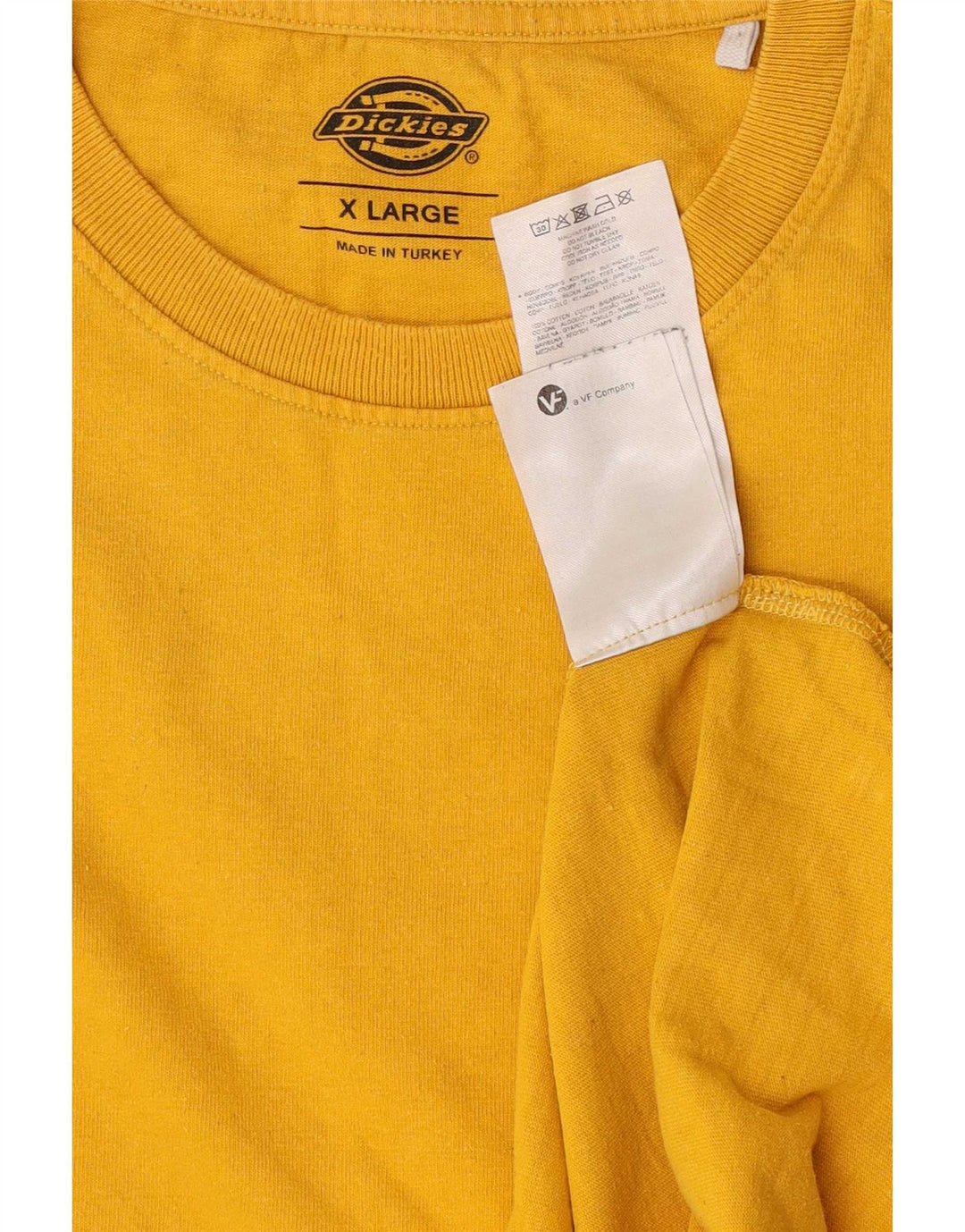 Camiseta gráfica masculina Dickies Top XL algodão amarelo