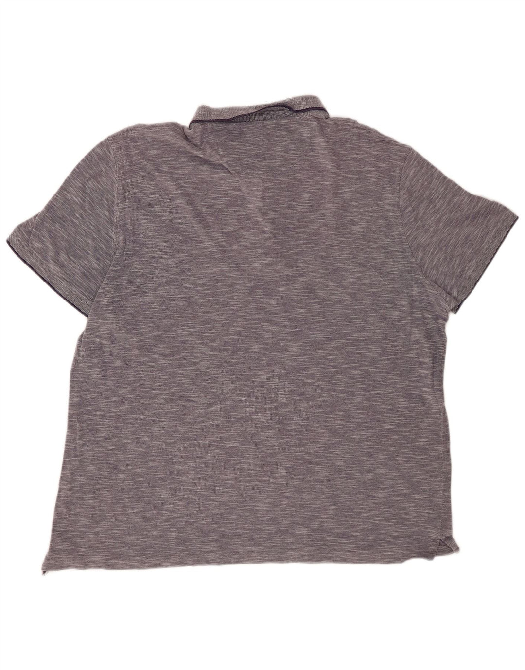 Camisa polo masculina MASSIMO DUTTI casual fit 2XL azul marinho manchado