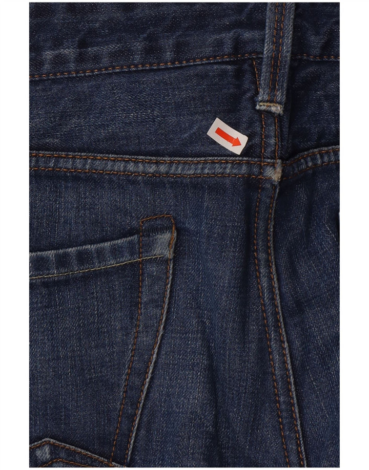 Replay Mens Straight Jeans W34 L32 Azul Algodão