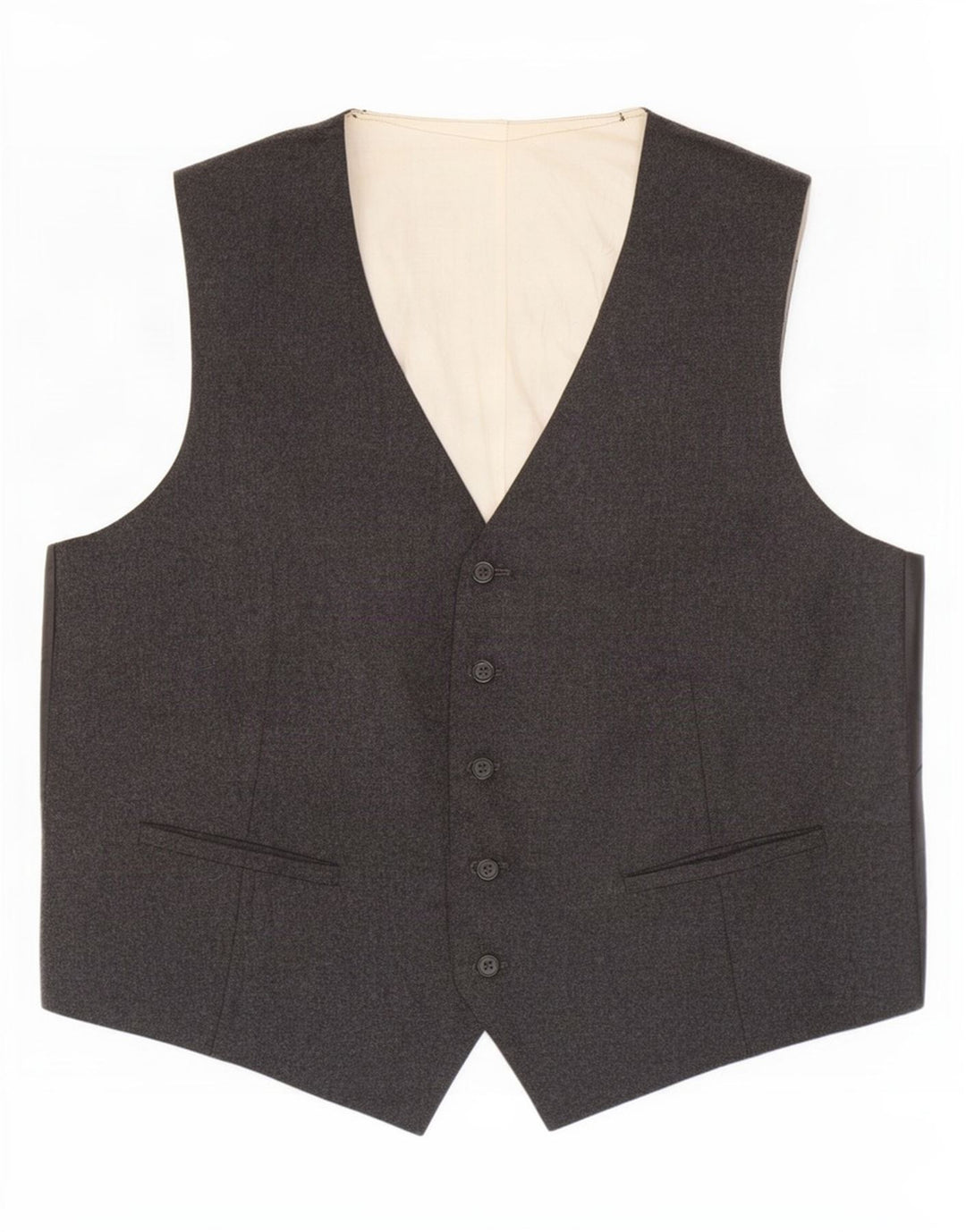 Colete Vintage Masculino Cinza Médio