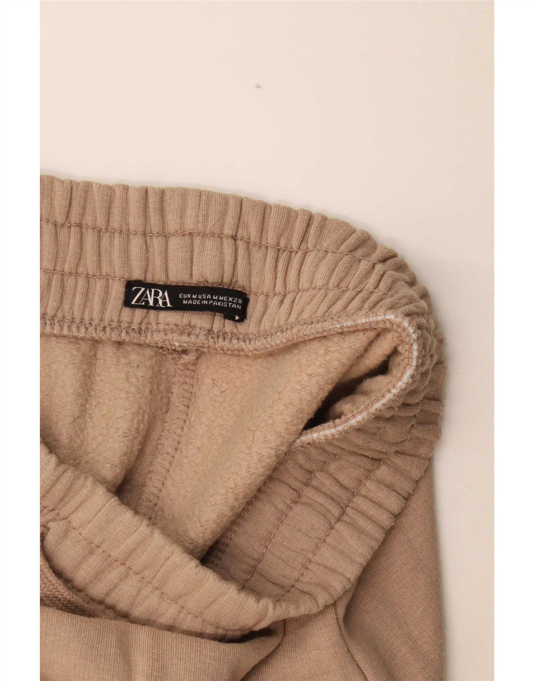 Zara Mens Cargo Calças de treino Joggers Médio Bege