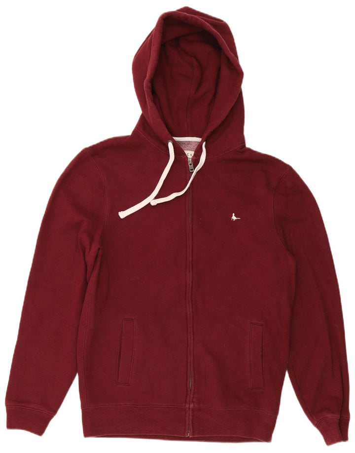 Suéter masculino com capuz e zíper JACK WILLS algodão marrom médio