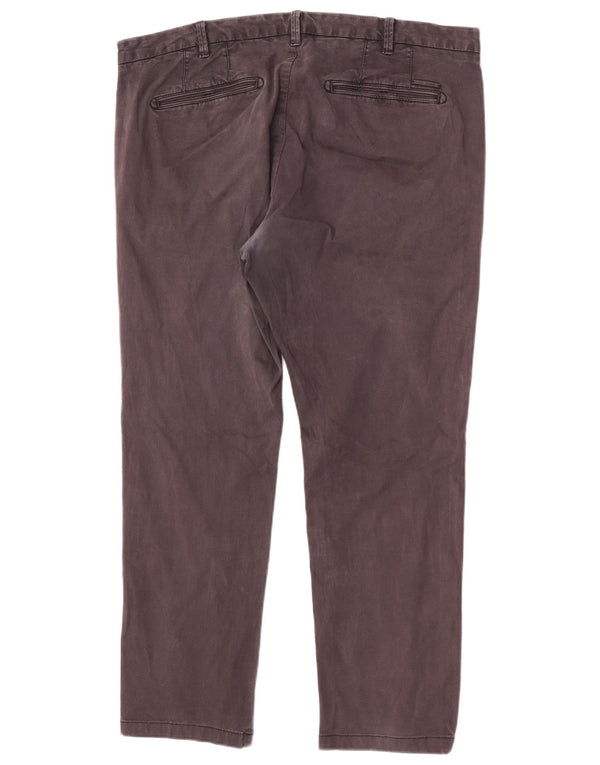 Gas Mens Bexter Skinny Chino Calças W40 L29 Algodão Preto