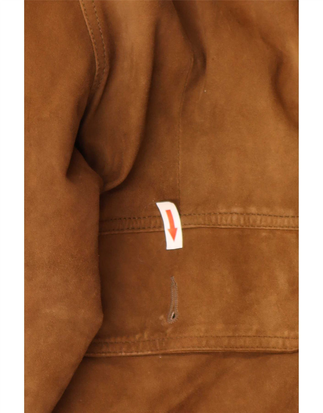 Jaqueta bomber masculina vintage de camurça IT 52 XL couro marrom