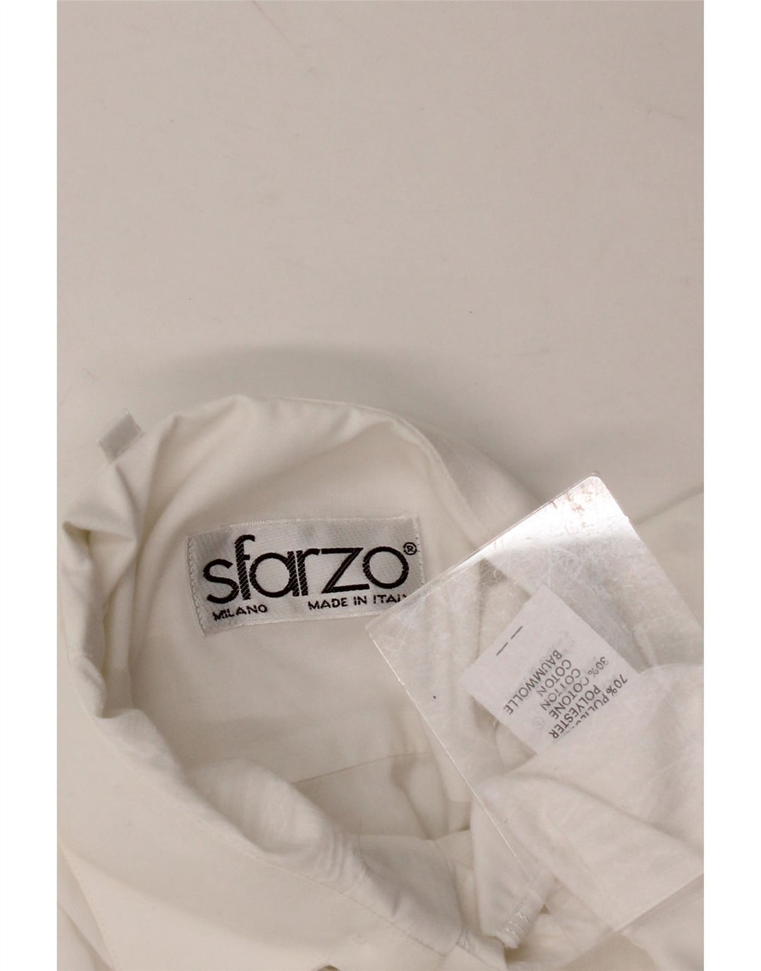 Camisa formal masculina SFARZO de algodão branco médio
