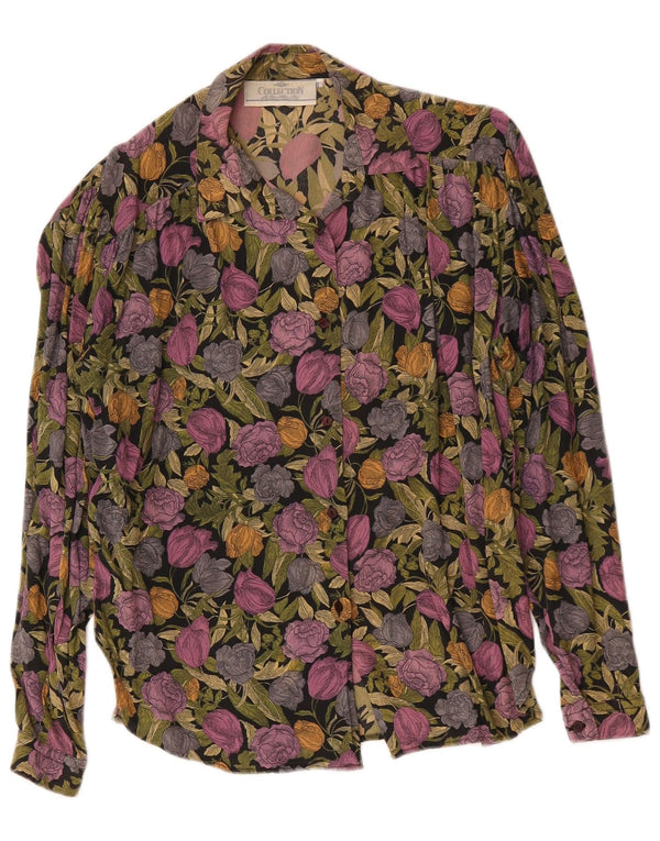 Coleção Blusa Camisa Feminina UK 18 XL Multicolor Floral
