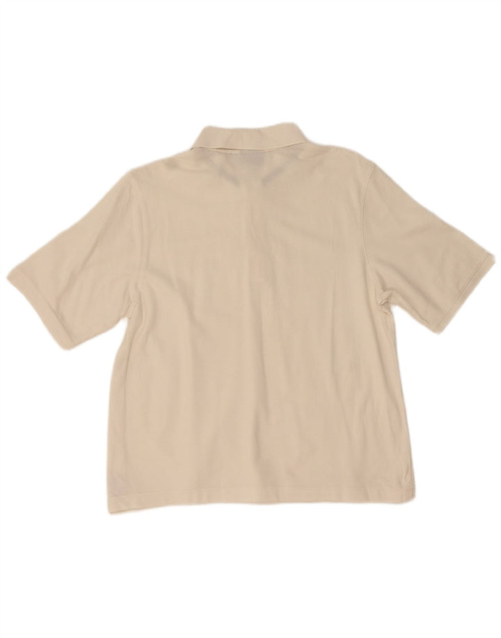 Camisa polo masculina CHAMPION de algodão branco médio