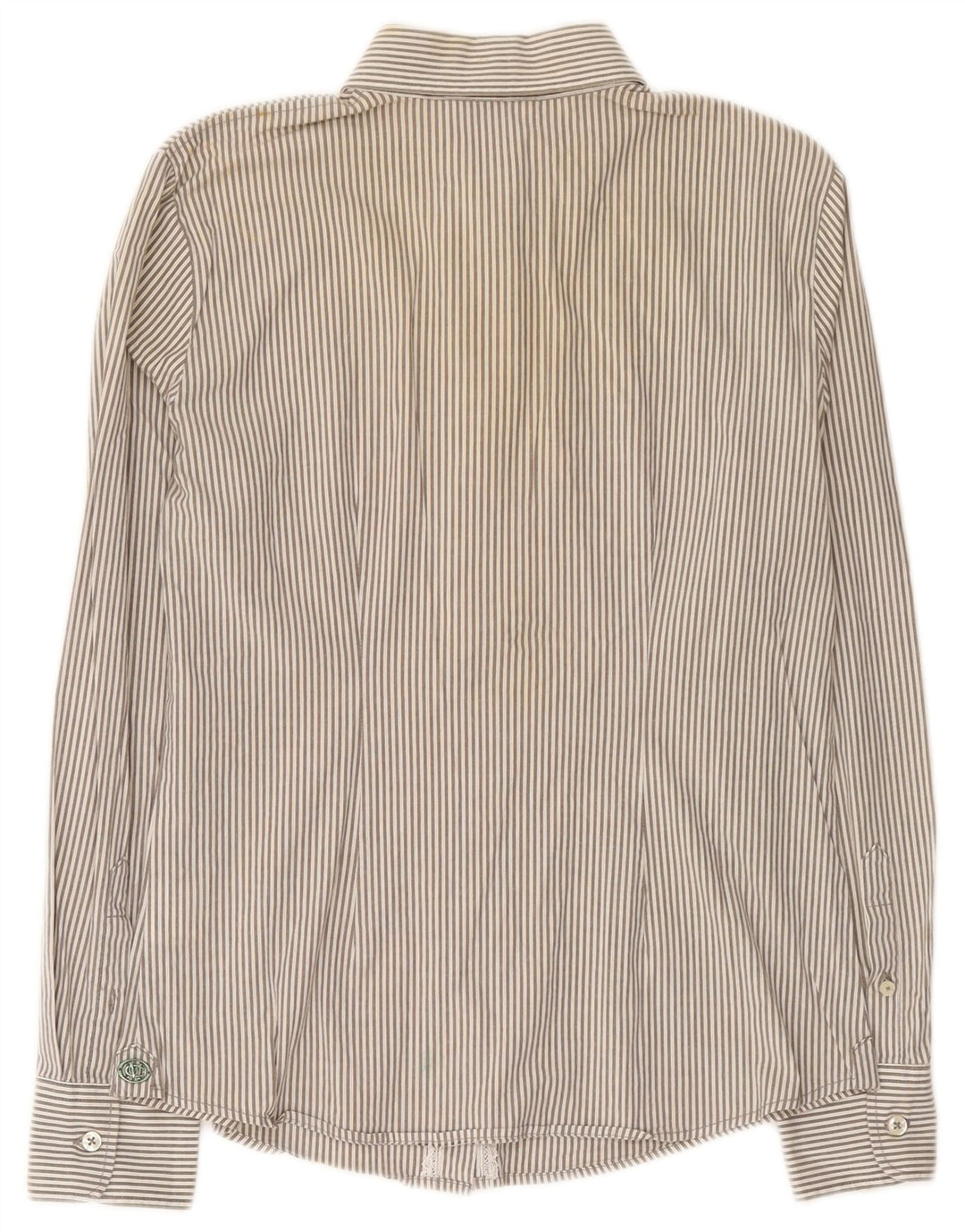 Camisa feminina Marlboro Classics EU 44 XL cinza risca de giz algodão