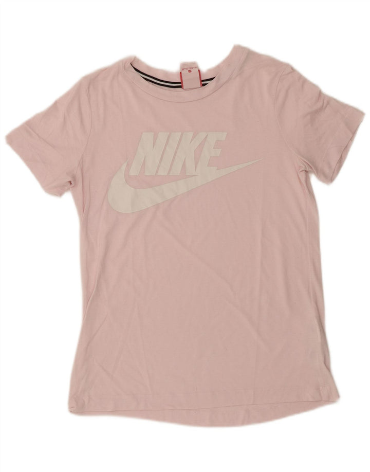 Camiseta Nike Feminina Graphic Top UK 6 XS Rosa Poliéster