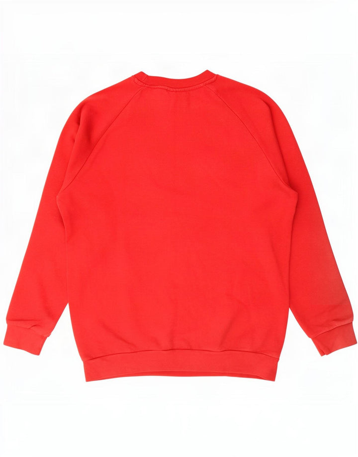 Adidas Mens Moletom Jumper Médio Algodão Vermelho