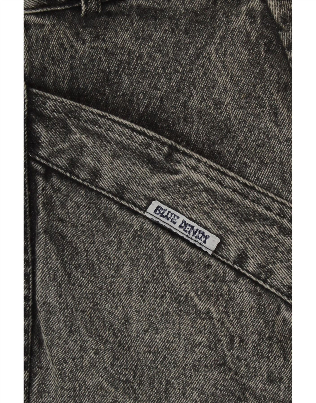 Saia jeans feminina vintage W32 cinza médio