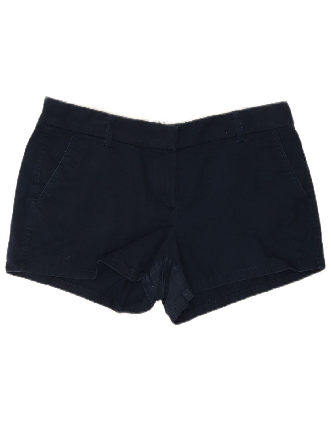 J. CREW Shorts Chino feminino US 6 médio W30 algodão azul marinho