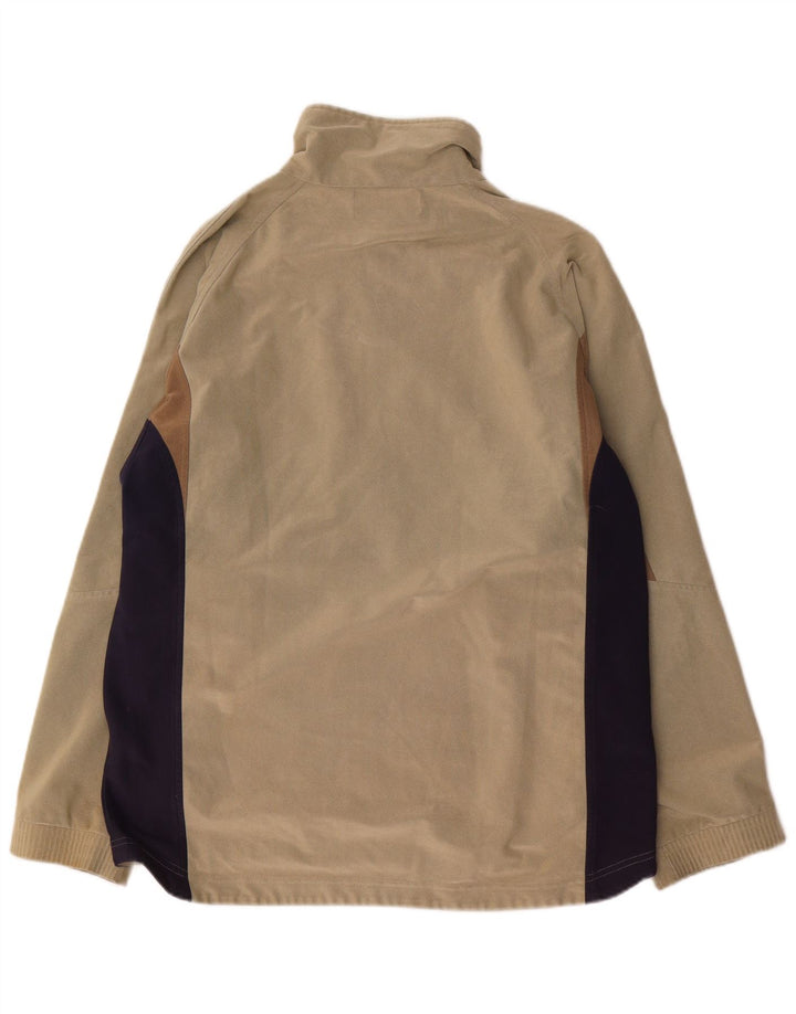 Kappa Mens Treino Top Jaqueta Grande Bege Colourblock Poliéster