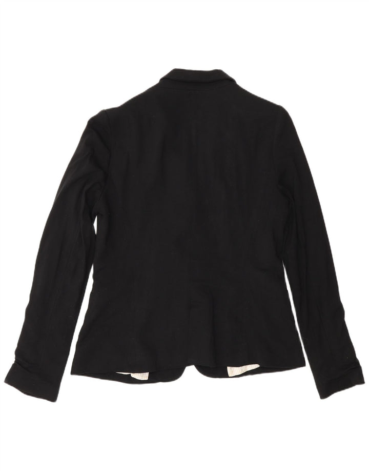 Jaqueta blazer feminina Zara com 1 botão UK 18 XL preta