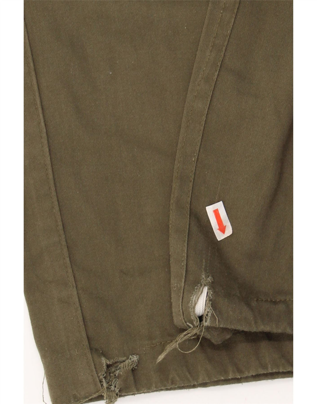 VINTAGE Mens Straight Cargo Trousers W34 L30 Khaki Vintage Vintage and Second-Hand Vintage from Messina Hembry 