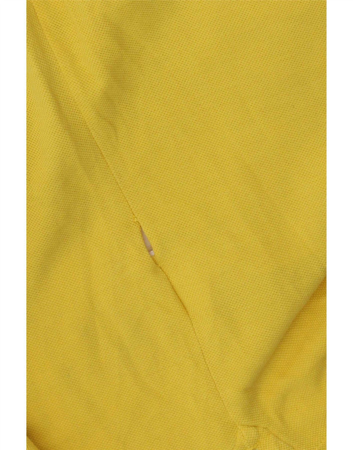 Camisa polo masculina Benetton XL algodão amarelo